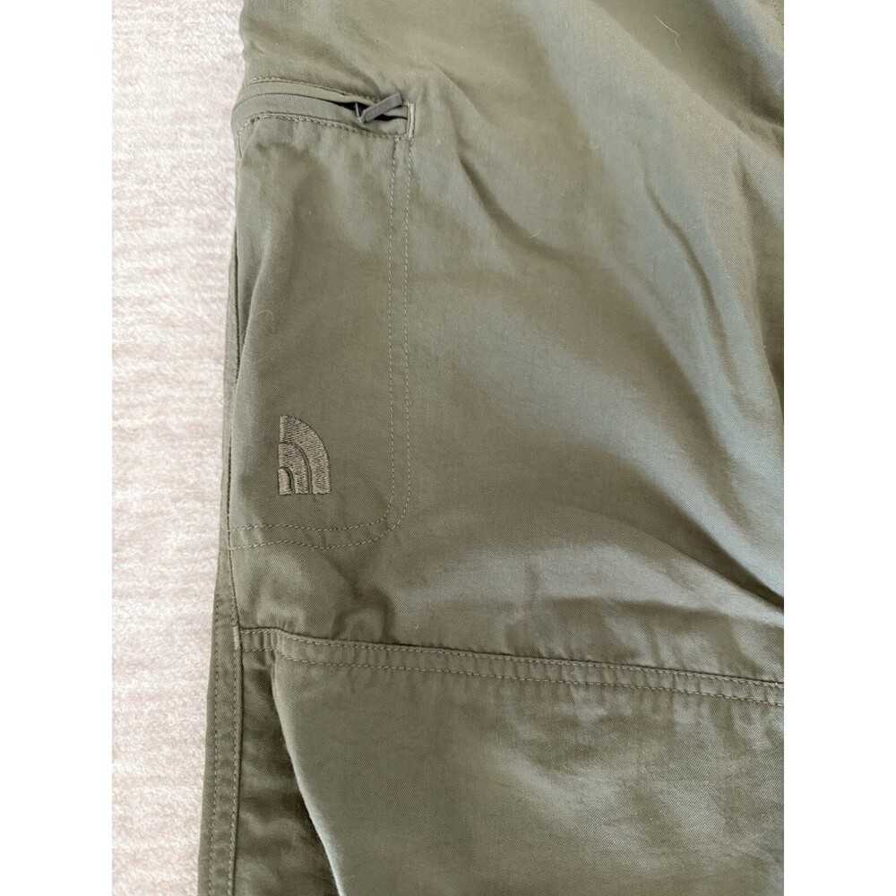 The North Face Women Cargo Pants Size M Olive Military Green Belted Regular Fit - Picture 3 of 11